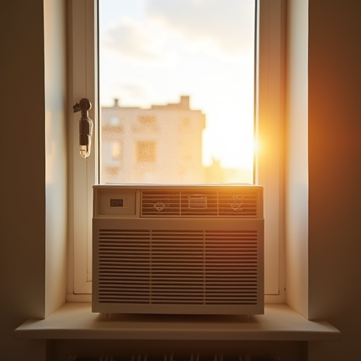 Modern pencere tipi klima ünitesi.