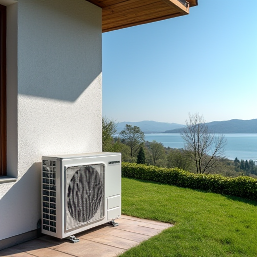 Küçükçekmece Gölü yakınındaki klima ünitesi.