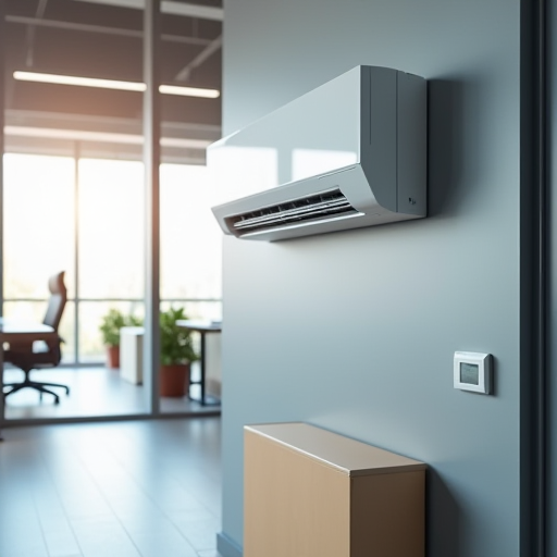 VRF iç ünitesi takılmış, modern bir ofis.