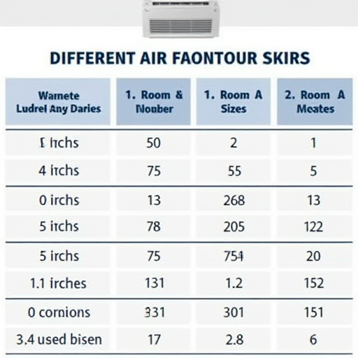 Oda büyüklüğü ve klima BTU değerleri.