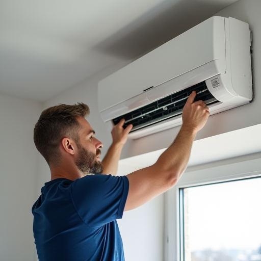 Ümraniye'de klima ünitesi montajı yapan sertifikalı profesyonel.