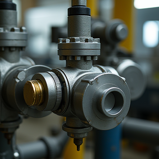 Kazanın basınç tahliye vanası.