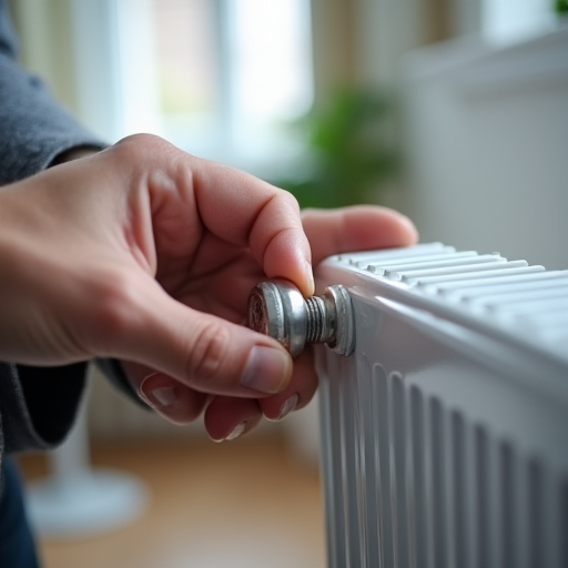 Bir radyatördeki havayı almak için radyatörü boşaltmak.