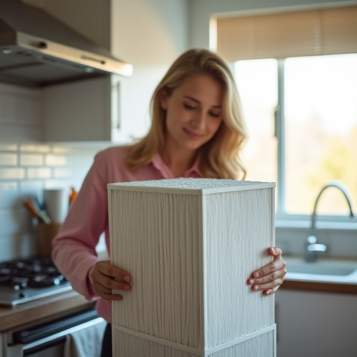 Klimanın filtrelerini temizleyen kişi.