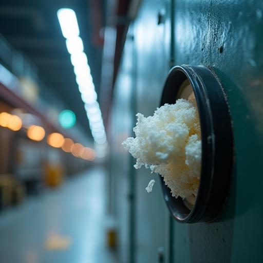 Yerel egzoz havalandırma sisteminin yakın çekim görüntüsü.