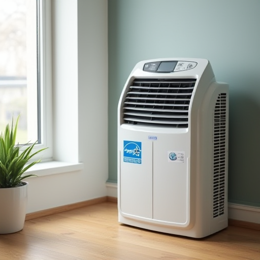 ENERGY STAR etiketi taşıyan bir klima cihazının bulunduğu oda.