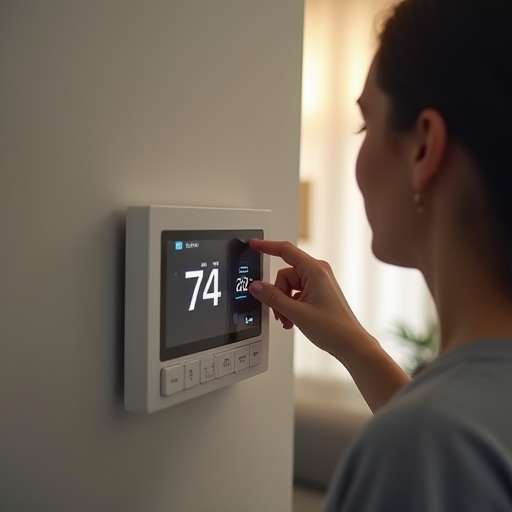 Termostatı ayarlayan kişi.