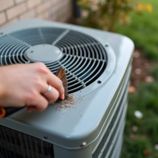 Kondenser bobinlerini temizleyen kişi.