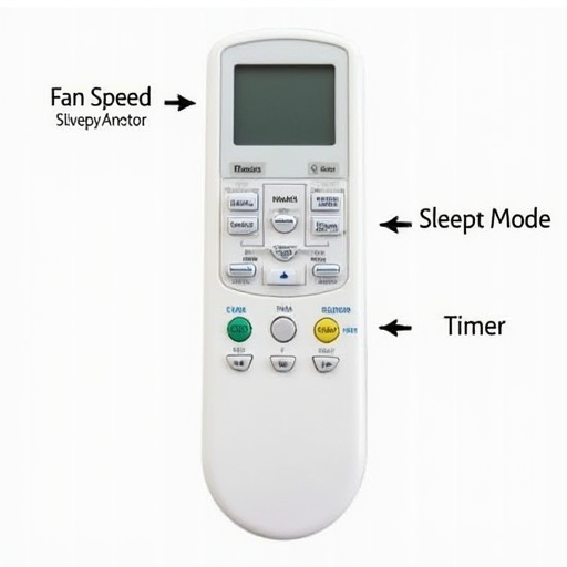 Bir klima kumandasındaki gelişmiş fonksiyon tuşlarının şeması.