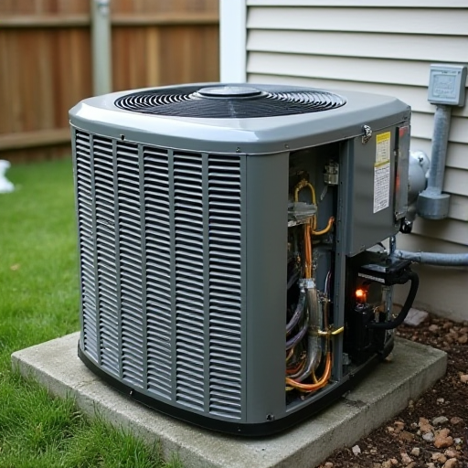 İyi bakımı yapılmış kondenser ünitesi.