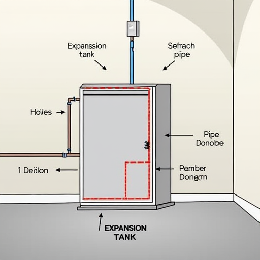 Kazanın basınç düşüş bölgelerinin şeması.
