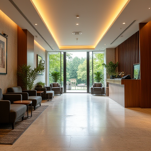 VRF ve VRV sistemleri nelerdir? Otellerde ve iş guide VRF sistemi bulunan otel lobisi.