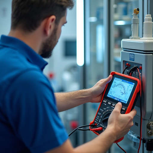 Teknisyen, Medicalpark ADP ventilasyon sistemini test ediyor.