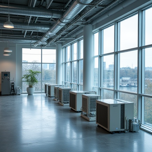 Ticari VRF sistemlerinin kurulumu.