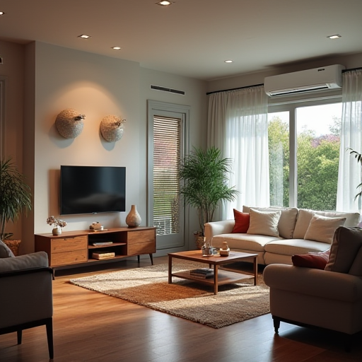 Verimli iklimlendirme sistemlerine sahip evler.