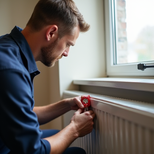 Kazanın neden ses çıkardığı? | Kazan neden ses çıkarıyor? HVAC teknisyeni, radyatörlerden suyu boşaltıyor.